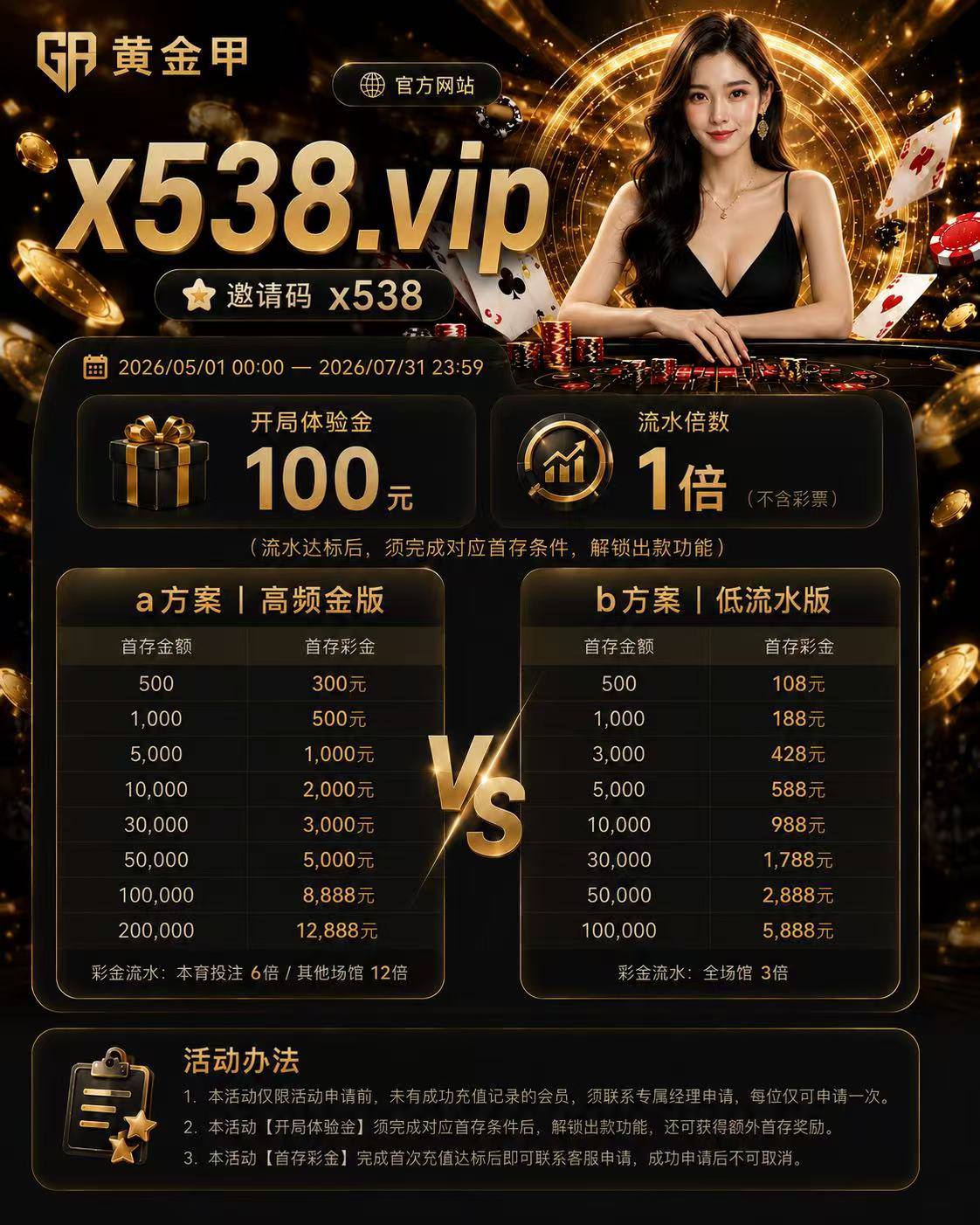 首存金额 活动说明